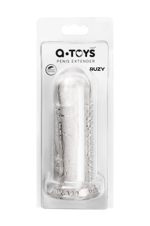 Насадка на пенис A-Toys by TOYFA, TPE, прозрачная, 13,5 см