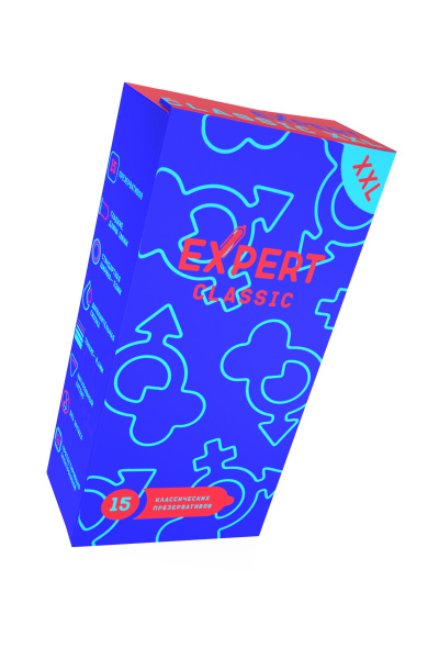 Презервативы EXPERT Classic XXL, увеличенного размера, 15 шт